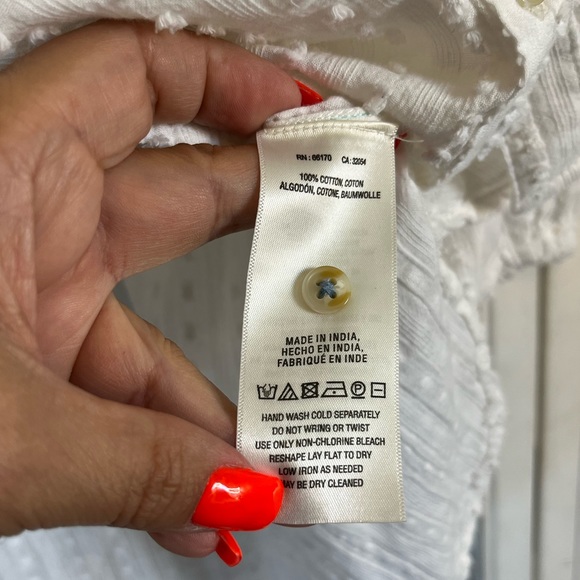 ANTHROPOLOGIE AKEMI + KIN White Tunic Top medium - Picture 7 of 9
